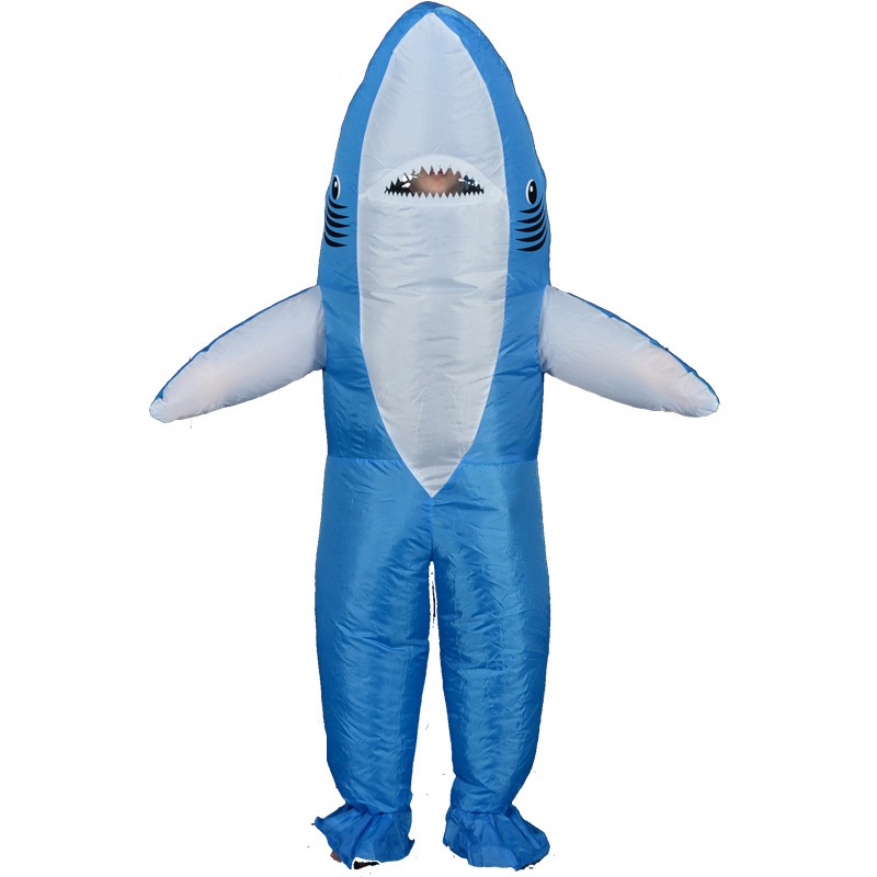 Blue Shark Mascot Costume Inflatable Funny Full Body Adult Unisex Animal Sonic Costumes for Children 6 Year Costumes Gold Dragon