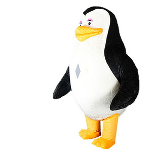 SAYGO Inflatable Penguin Mascots Costumes Cartoon Christmas Halloween Cosplay Suit for Adult Plush Cartoon