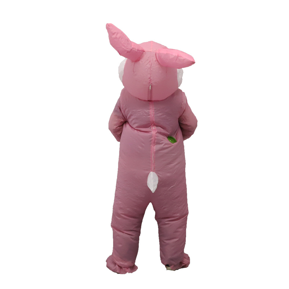 Hot Selling adult Easter Bunny Waterproof Cloth Inflatable Cosplay Mascot Costume For Party