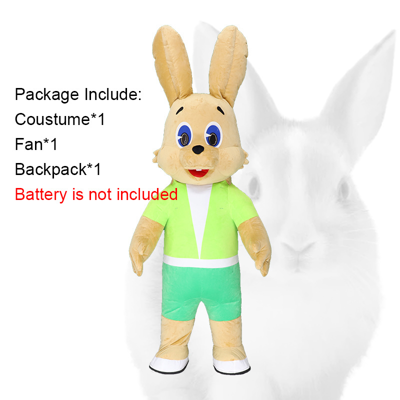 Saygo Best Selling Plush CE 2M/2.6M Inflatable rabbit Cartoon Character Bunny Mascot Costume Cosplay Suit For Adult