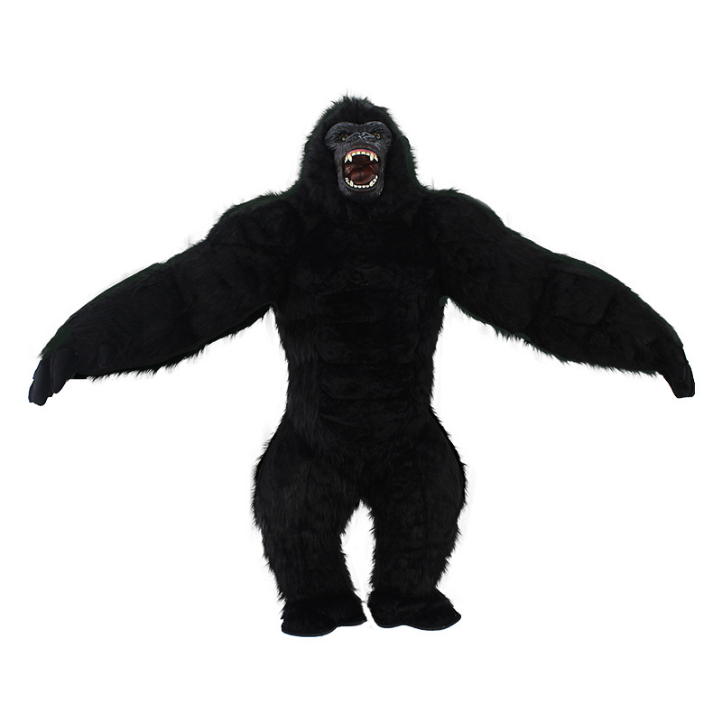 Saygo Plush Mascot Cosplay Clothing Inflatable Gorilla 2M/2.6M/3M Animal Walking Mascot Costume For Halloween