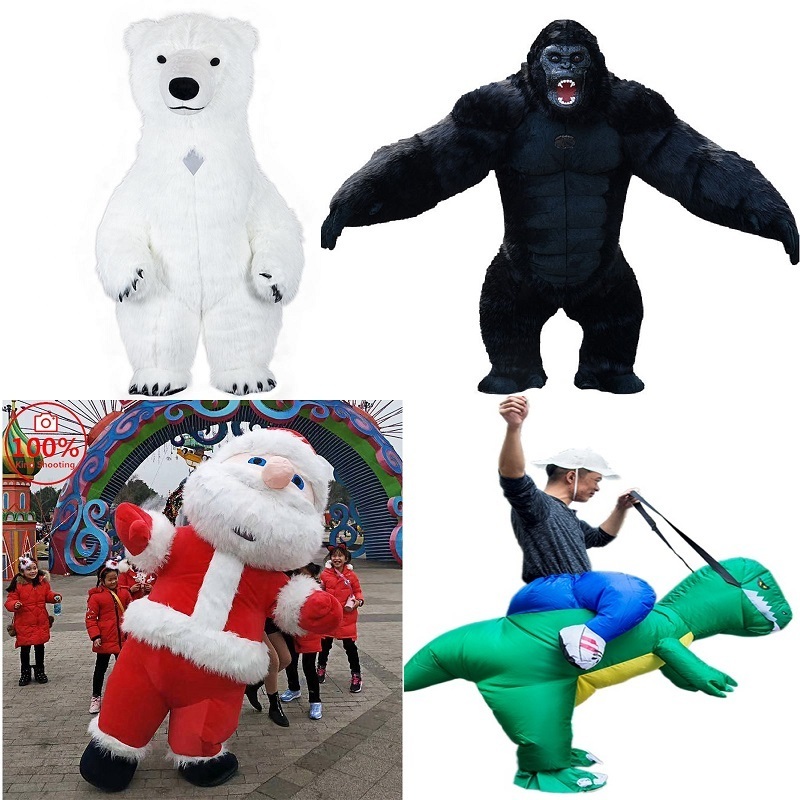 Inflatable Trex Bear Tiger Etc Mascot Costumes Festival Unisex Animal Custom Realistic Costumes Wolf Costume for Adults