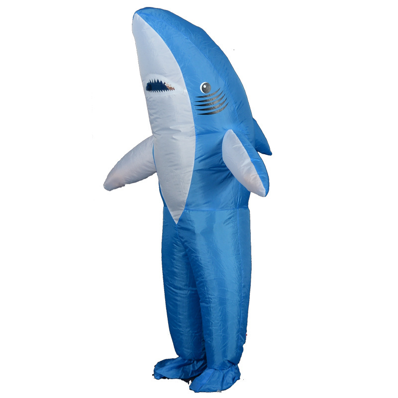 Blue Shark Mascot Costume Inflatable Funny Full Body Adult Unisex Animal Sonic Costumes for Children 6 Year Costumes Gold Dragon