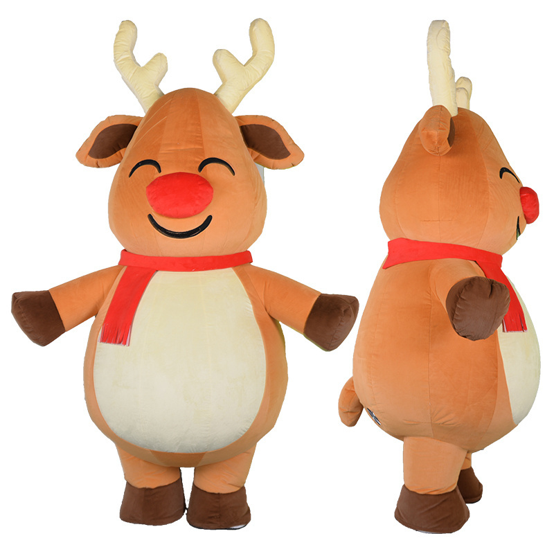 Saygo Hot Christmas CE 2M/2.6M/3M Mascot Santa Clause Reindeer Inflatable Costume For Adult