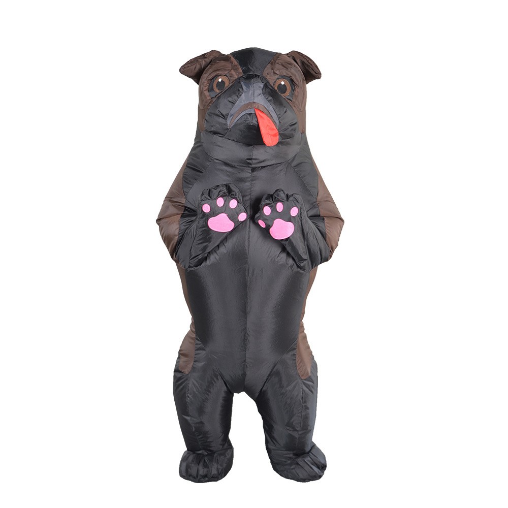 Saygo New Arrivals Adult Size Bulldog Waterproof Cloth Inflatable Cosplay Mascot Costume For Halloween