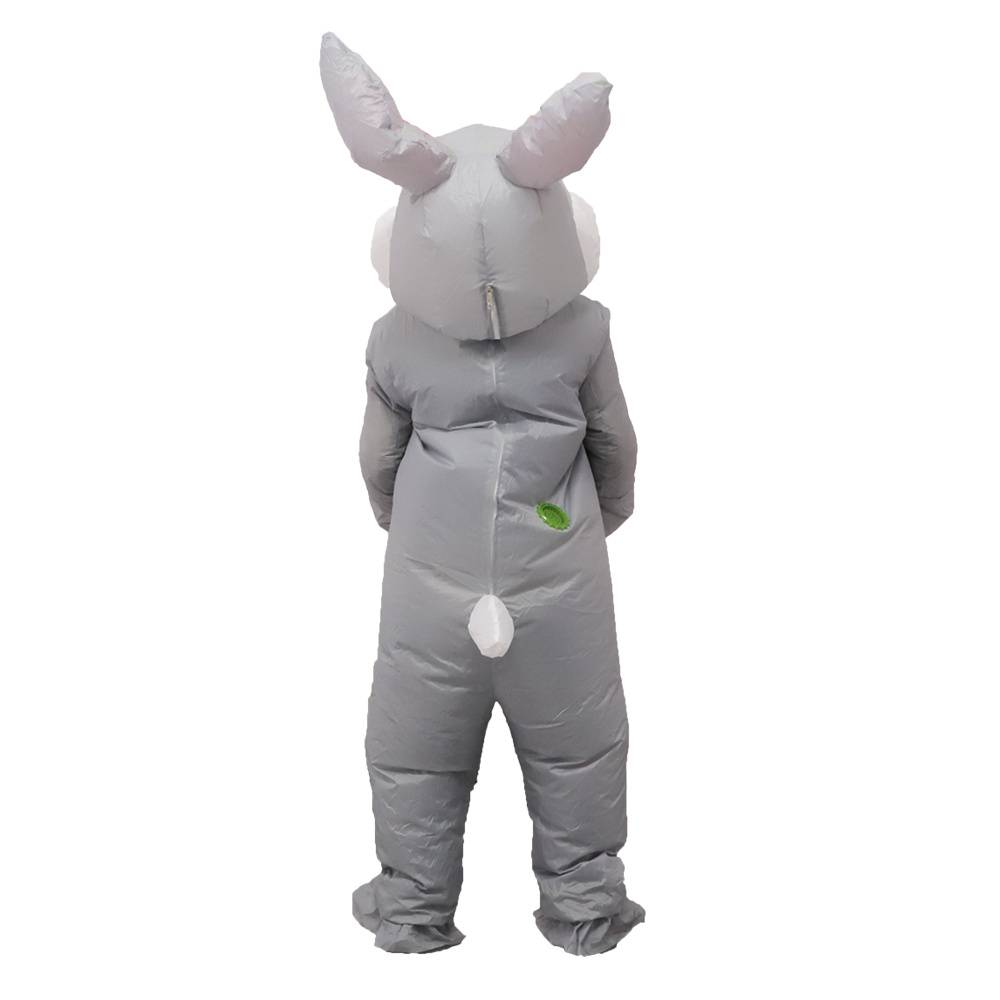 Hot Selling adult Easter Bunny Waterproof Cloth Inflatable Cosplay Mascot Costume For Party