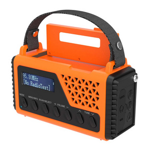 Hand crank camping Radio DAB+/FM, Portable Emergency Radio solar power with 10000 MAh Rechargeable battery,Dynamo,LED Torch,SOS,