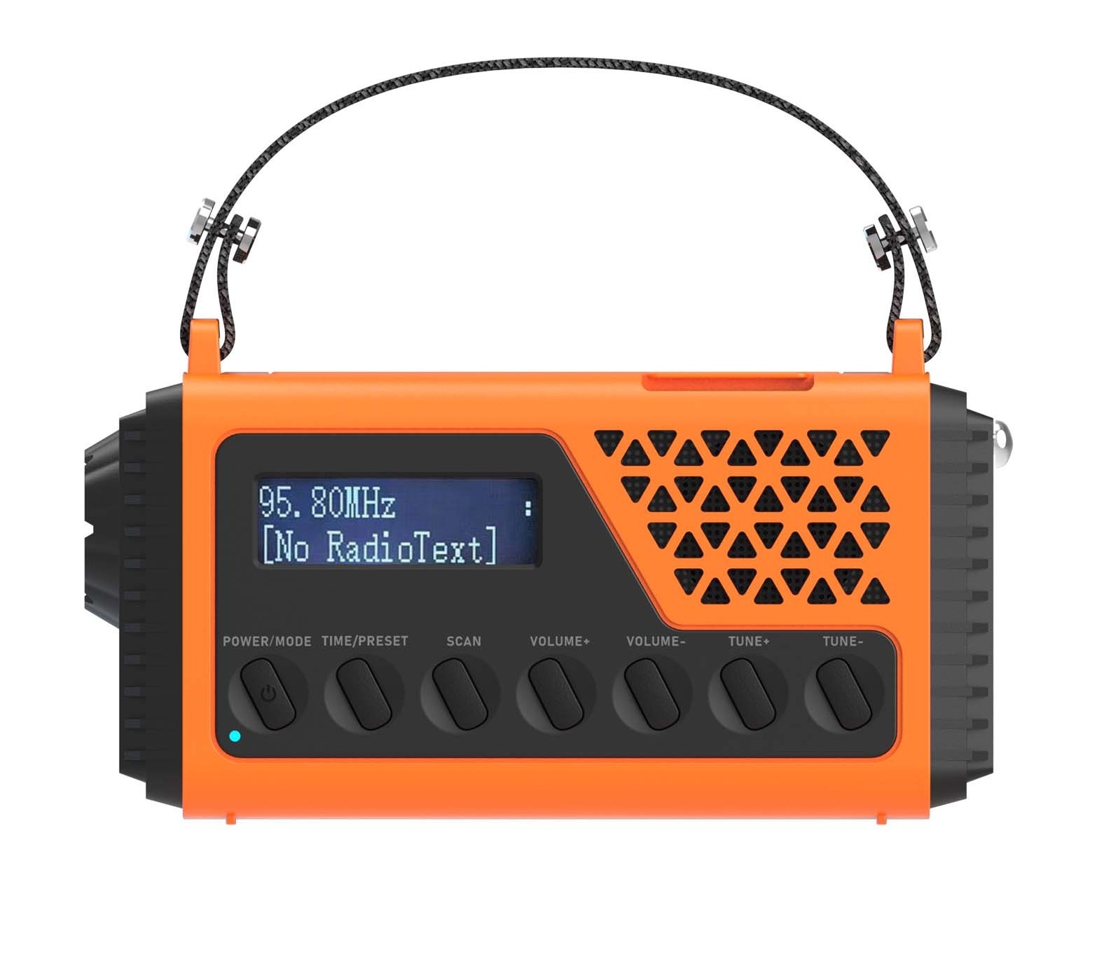 Hand crank camping Radio DAB+/FM, Portable Emergency Radio solar power with 10000 MAh Rechargeable battery,Dynamo,LED Torch,SOS,