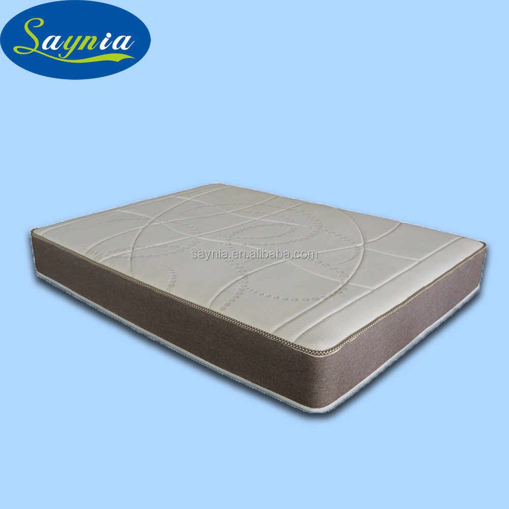 hybrid gel foam king size  natural rubber spring bed mattress for health care