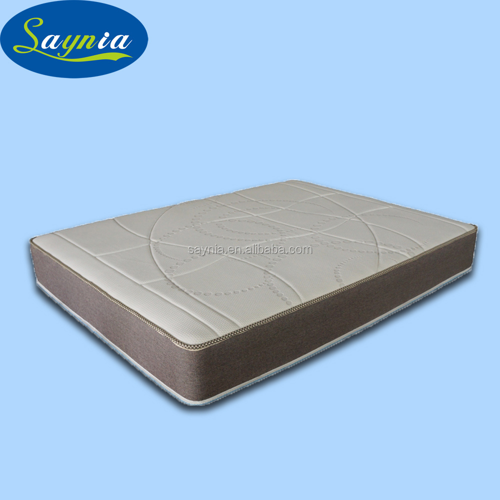 hybrid gel foam king size  natural rubber spring bed mattress for health care