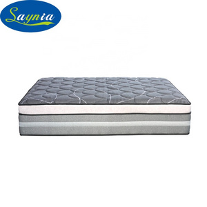 Free Sample Hypo-allergenic Matress Colchone Luxury Queen King Matelas 12 Inch For 7 Zone Pocket Coil Latex Spring Memory Foam M