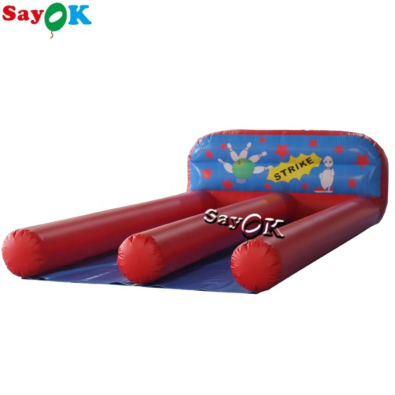 6x3m giant outdoor games inflatable bowling inflatable human bowling inflatable bowling alley