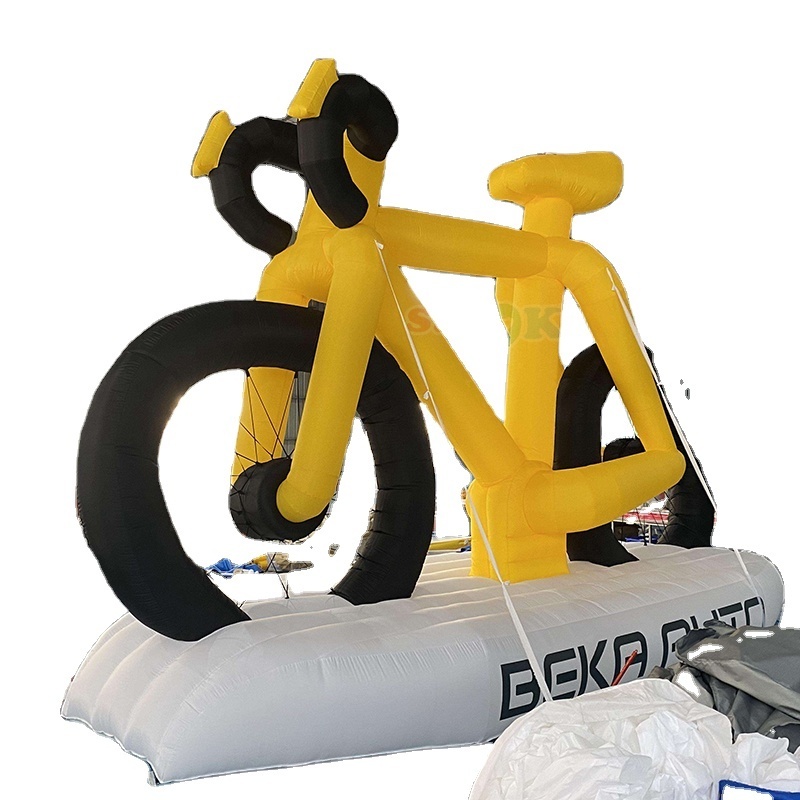 Manufacturer inflatable bike model for outdoor advertising giant inflatable bicycle for sale