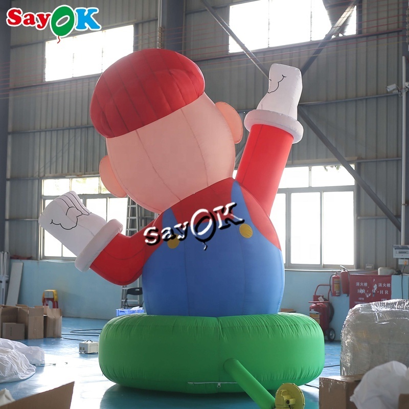 customized 4m/13ft big advertising christmas inflatable super mario