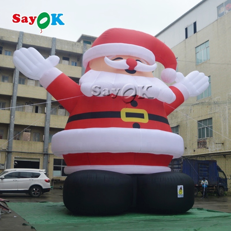 Giant Inflatable Christmas Santa Claus Model Inflatable Christmas Cartoon Model Advertising