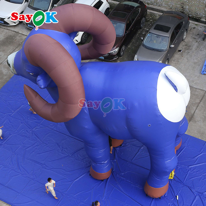 Tall inflatable goat mascot cartoon plastic goat inflatable animals balloon for zoo party