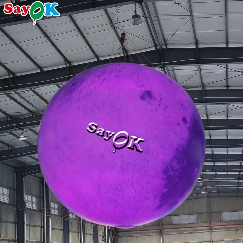 hot sale inflatable planets for decoration/ solar oem giant inflatable moon ball