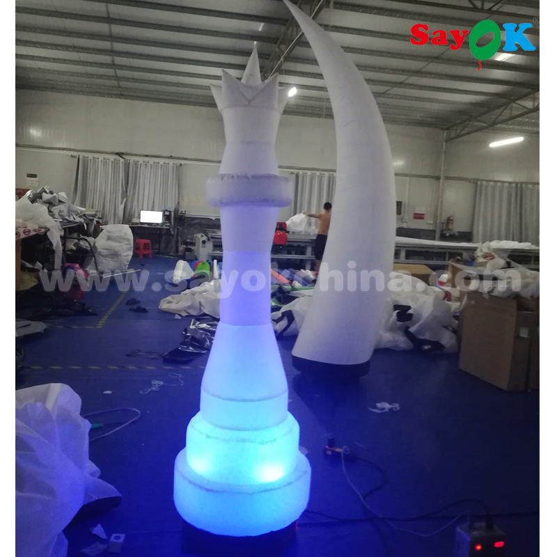 Sayok Inflatable Chess Game Giant Inflatable Led Chess Pieces For Advertising