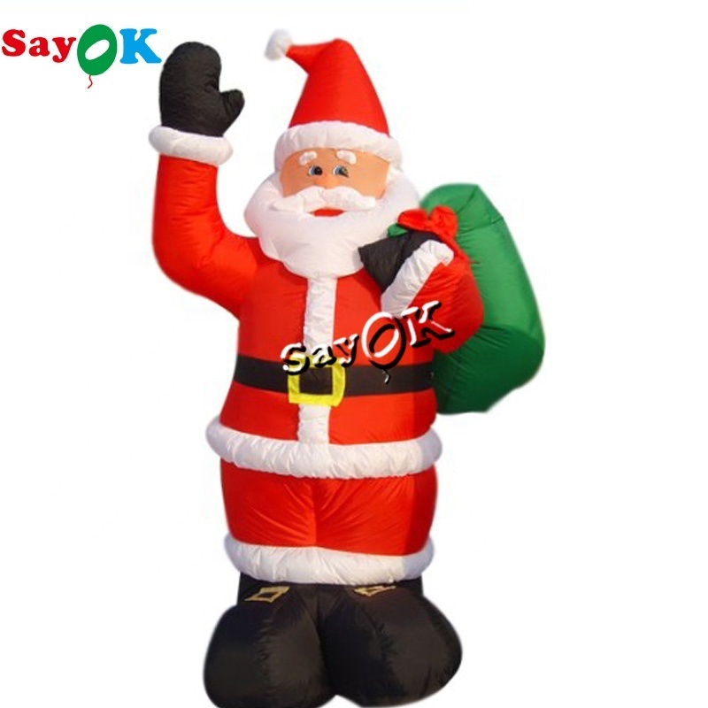 Giant inflatable yard christmas inflatable santa claus christmas standing on ground inflable santa claus