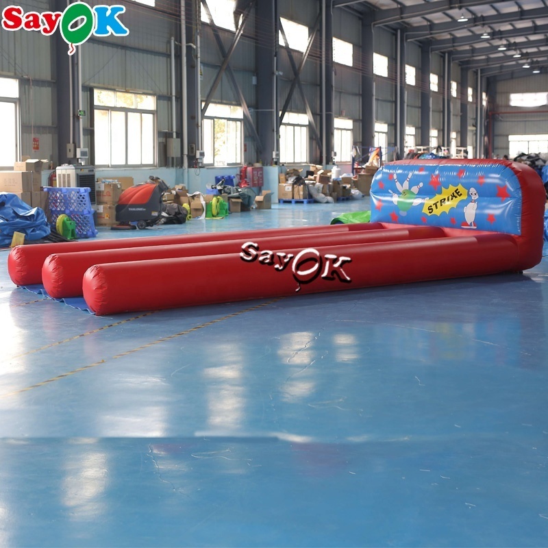 6x3m giant outdoor games inflatable bowling inflatable human bowling inflatable bowling alley