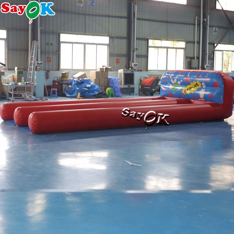 6x3m giant outdoor games inflatable bowling inflatable human bowling inflatable bowling alley