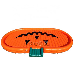 Halloween Inflatable Pumpkin Bounce Jump Pad For Kids And Adults Bungee Jumping Inflatable Trampoline