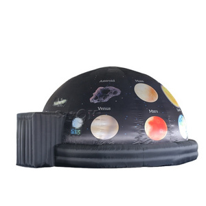 customized 6m/19ft solar system planetarium astronomy planet inflatable cinema concession tent