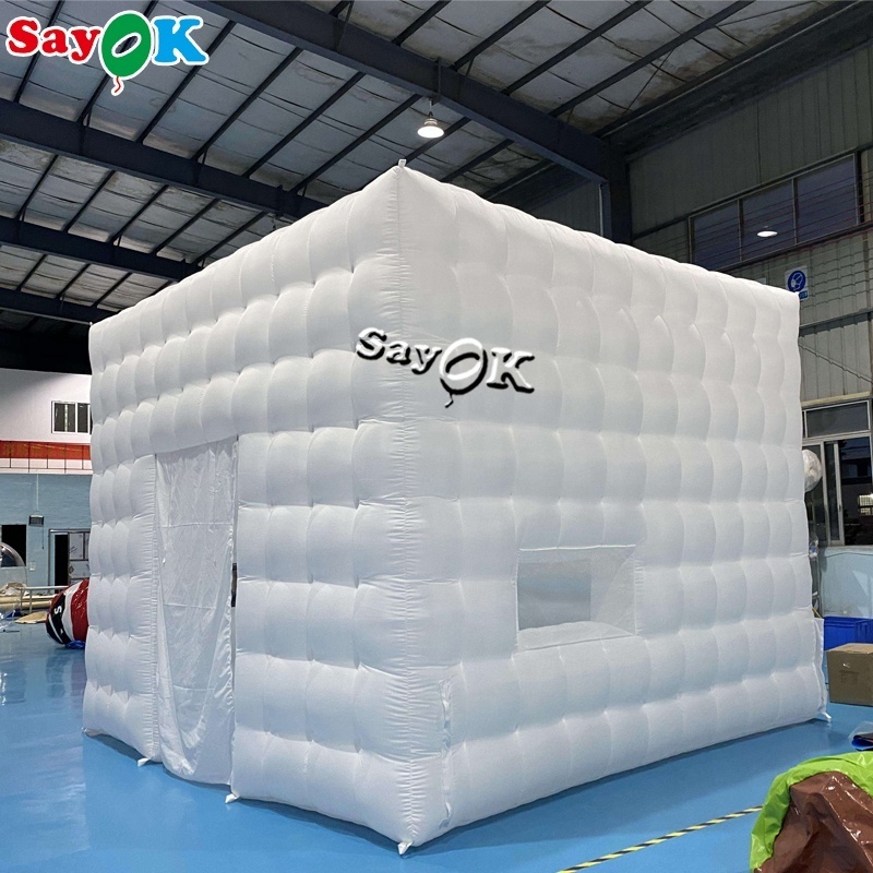 Inflatable tent with led lights blow up advertising shed wholesale inflatable party tent