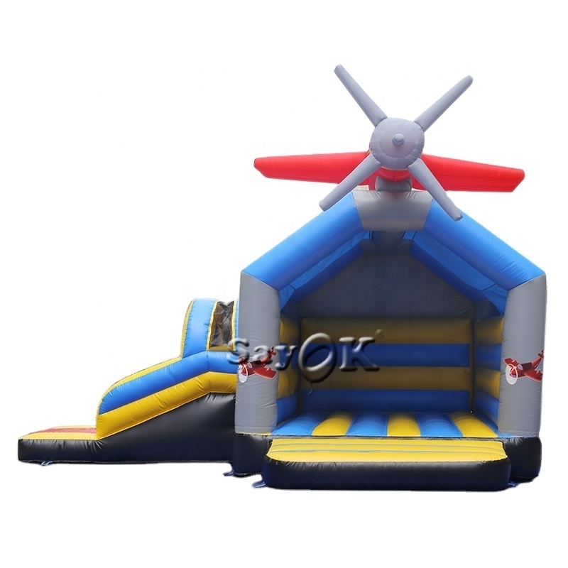 Airplane Bouncing Castle Indoor Inflatable Bouncy Commercial Bounce House Inflatables Water Slide