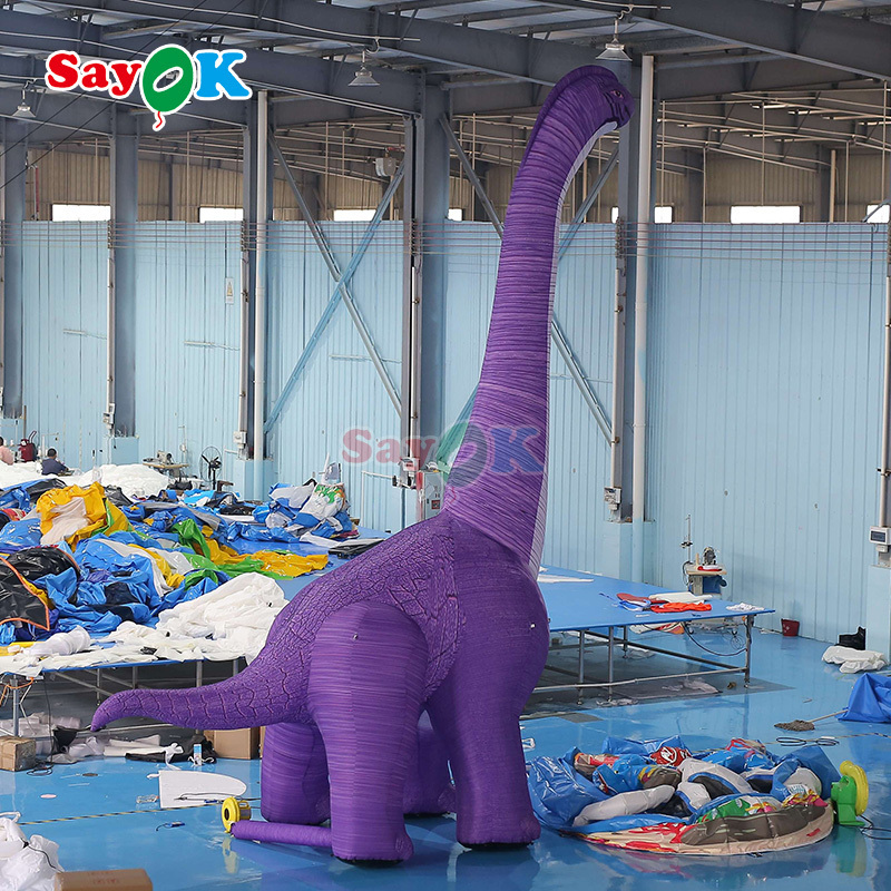 Commercial Purple Inflatable Dragon Inflable Dinosaur Model For Jurassic Park Decoration