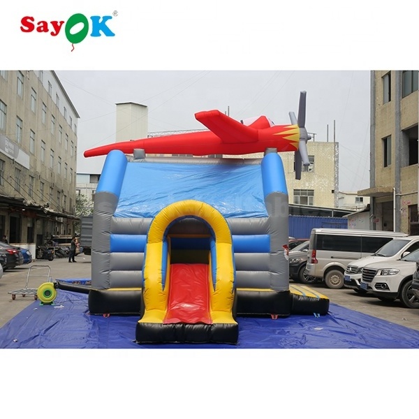 Airplane Bouncing Castle Indoor Inflatable Bouncy Commercial Bounce House Inflatables Water Slide