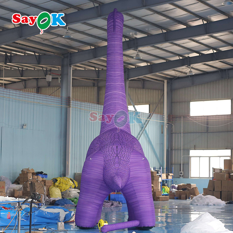 Commercial Purple Inflatable Dragon Inflable Dinosaur Model For Jurassic Park Decoration