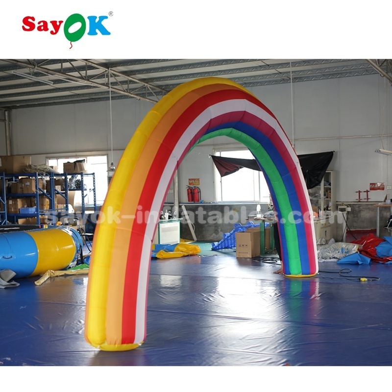 Outdoor Wedding Event Inflatable Arch Inflatable Rainbow Entrance Arch