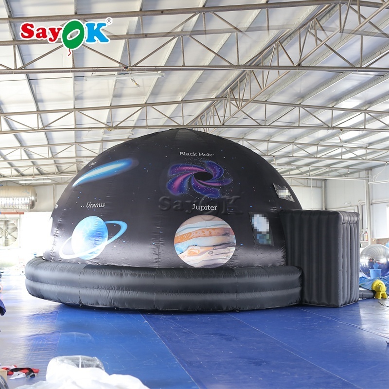 customized 6m/19ft solar system planetarium astronomy planet inflatable cinema concession tent