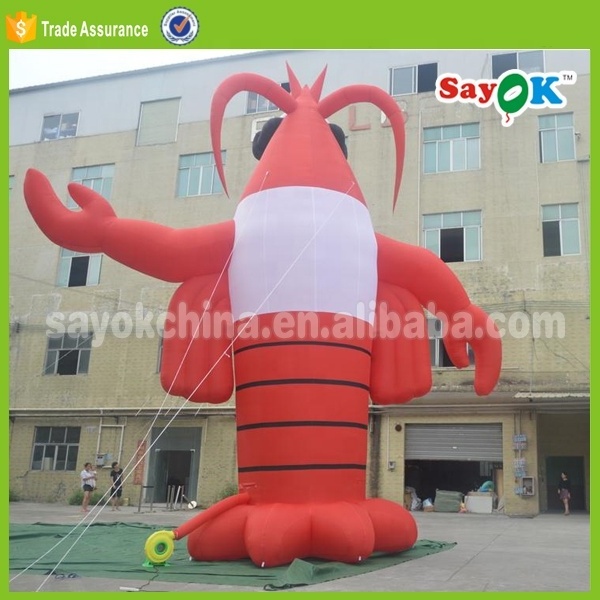 inflatable shrimp toy for advertising custom giant inflatable lobster model