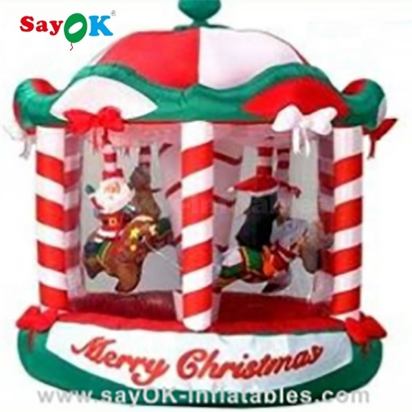 Advertising Inflatable Christmas Carousel For Decoration