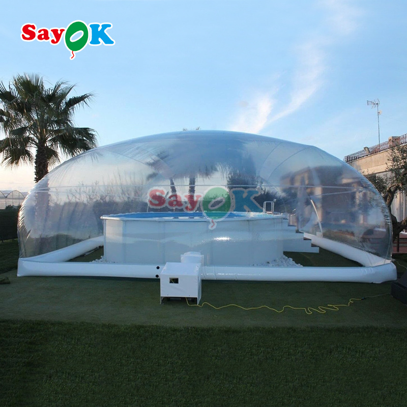 Family Outdoor Inflatable Pool Tent Backyard Cover Dome for Advertising Inflatables for Use