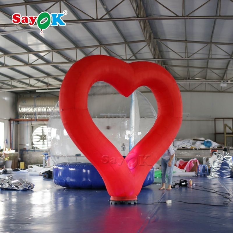 Inflatable Heart For Valentine's Day 2.5m Red Wedding Decorative Inflatable Giant Heart