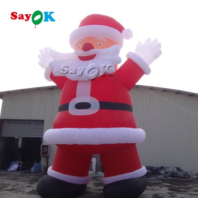 Merry christmas inflatable santa claus balloon decorative inflable santa clause yard decorations