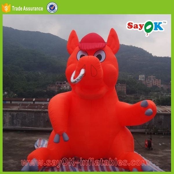 Red Inflatable Pig Costume Inflatable Pig With Guitar Giant Inflatable Pig For Sale