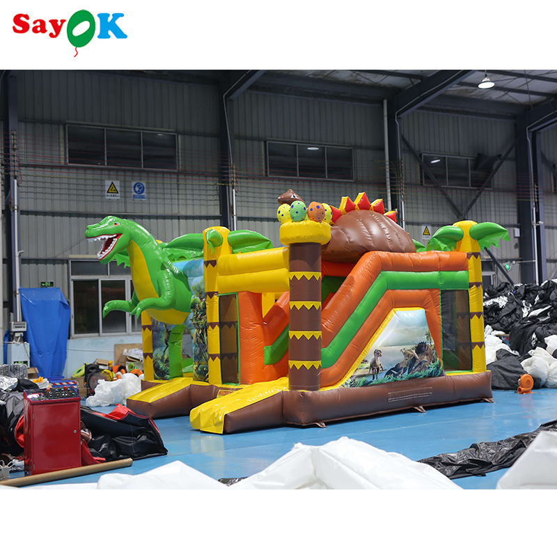 Colorful Inflatable Balloon Bounce House With Slide Commercial Inflatable Castle Bounce House For Kids Adults Jumping