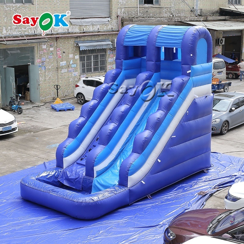 tobogan acuatico inflable gigante tobogan inflable al aire libre toboganes inflables de pvc con piscinas