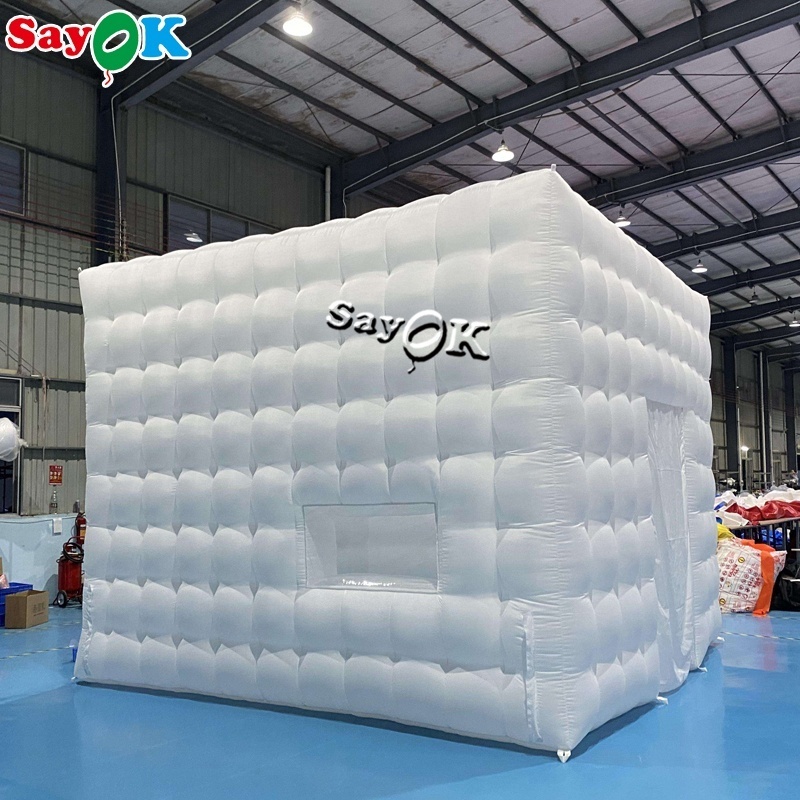 Inflatable tent with led lights blow up advertising shed wholesale inflatable party tent