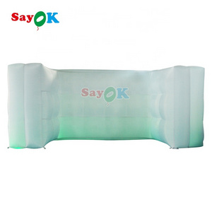 Portable inflatable service desk drink bar counter led inflatable lighting bar for nightclub or party