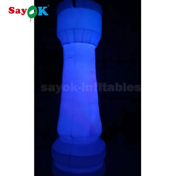 Sayok Inflatable Chess Game Giant Inflatable Led Chess Pieces For Advertising