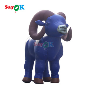 Tall inflatable goat mascot cartoon plastic goat inflatable animals balloon for zoo party