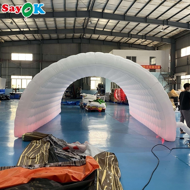 LED Inflatable Tunnel Tent Custom Football Inflatable Tunnel Advertising Inflatable Tunnel Channel Events