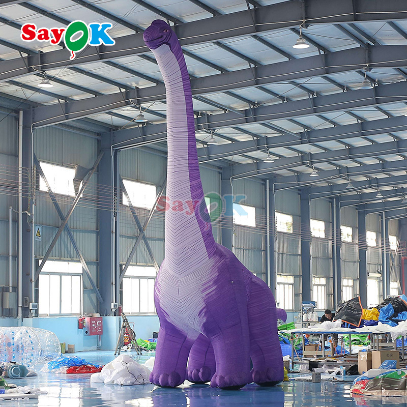 Commercial Purple Inflatable Dragon Inflable Dinosaur Model For Jurassic Park Decoration