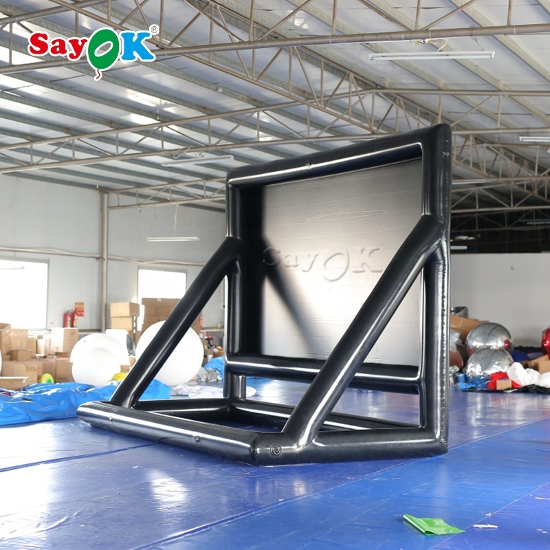 manufacturers custom large airtight floating inflatable movie screen for pool