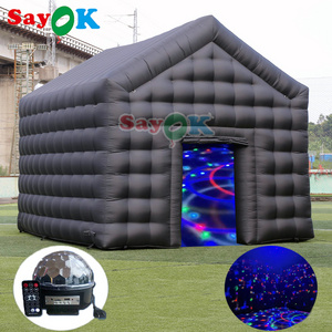 Commercial inflatable club cube tent blow up night club party house inflatable nightclub with lights inflatable party tent